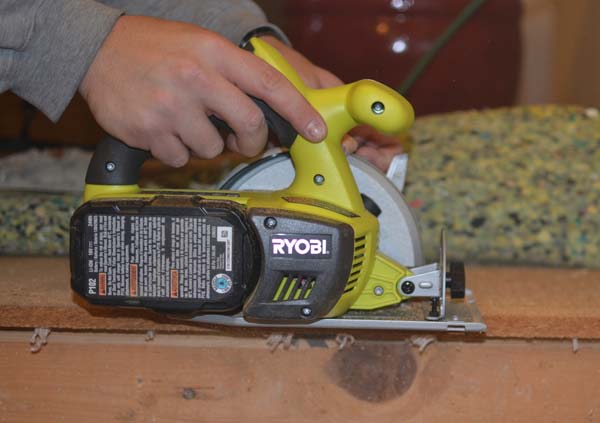 Ryobi Circular Saw in Action