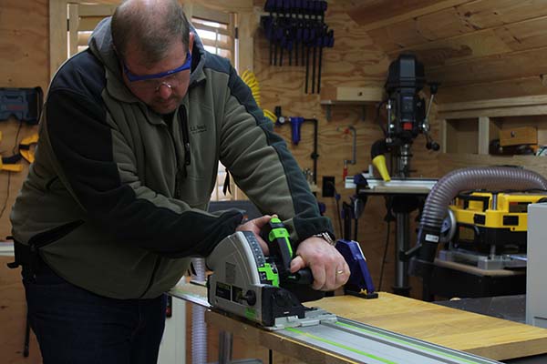 Todd Fratzel using Festool TS55REQ Track Saw