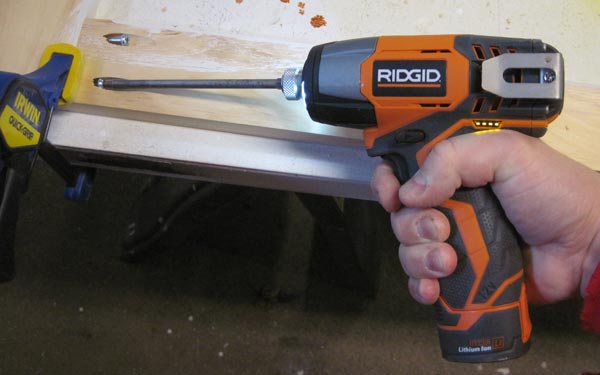 RIDGID 12V Impact Driver pocket_screws