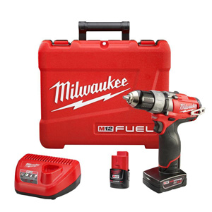 Drill/Driver, 2 batteries, charger, and case are included in the kit