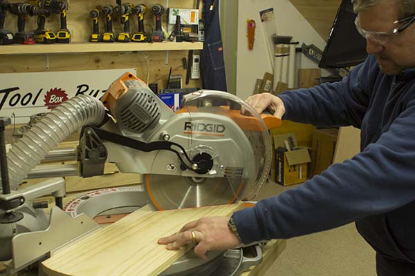 Ridgid MS1290LZA 45 Degree Miter Cut