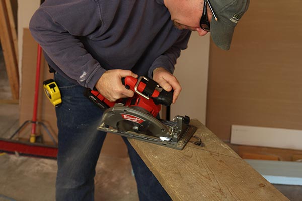 Todd Fratzel using M18 FUEL Circ Saw