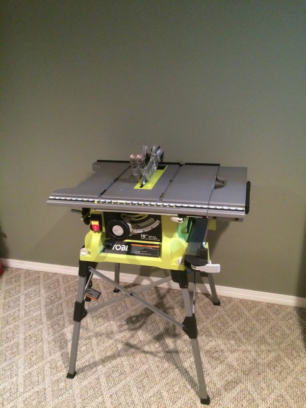 Ryobi 10” Portable Table Saw with Quick Stand RTS21G