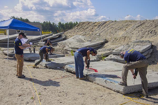 SDS Bit Testing Bridge Slabs