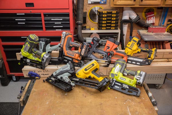 Cordless Finish Nailer Head to Head