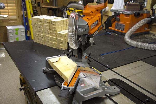 Ridgid Cordless Miter Saw 45 Degree Cut 2x6