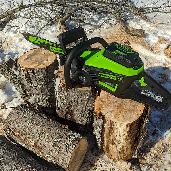 Greenworks PRO 60V 16" Cordless Chainsaw Review Tool Box Buzz Tool